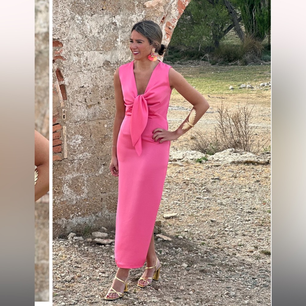 Midi Pink Party Dress